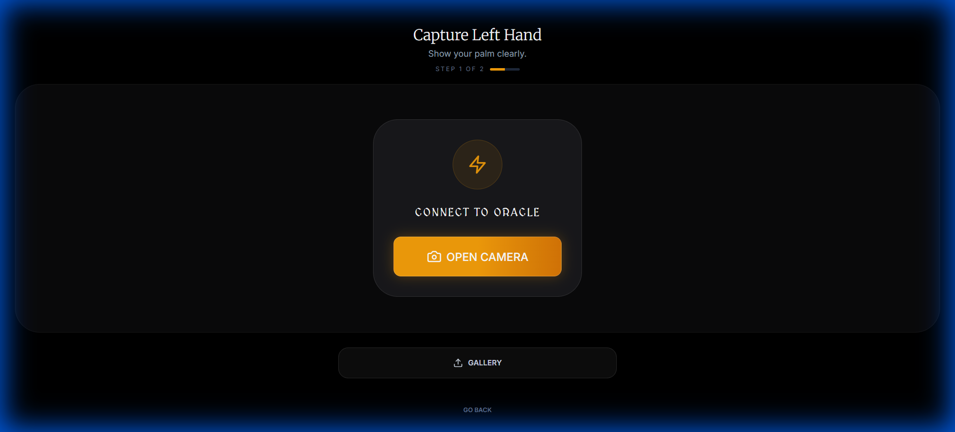 Palm Capture Interface